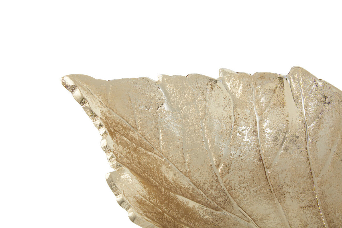 Orsina Gold Maple Leaf Dish – Decorative Aluminium Jewelry Catchall