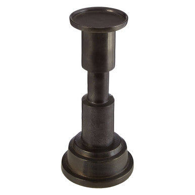 Orsina Zac Small Candle Holder – Matte Black Sculptural Pillar Stand