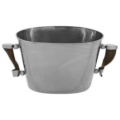 Orsina Mixology Haven Hammered Wine Cooler with Horn Handles