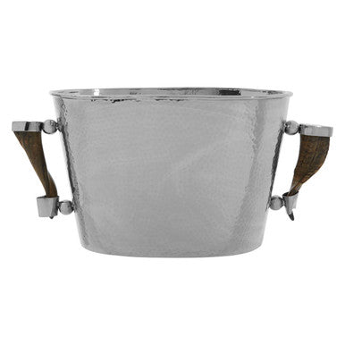 Orsina Mixology Haven Hammered Wine Cooler with Horn Handles