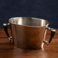 Orsina Mixology Haven Hammered Wine Cooler with Horn Handles