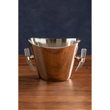 Orsina Mixology Herne Silver Wine Cooler with Acrylic Horn Handles