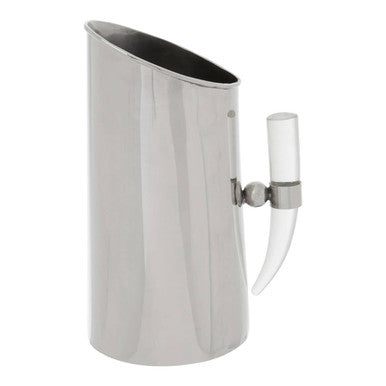 Orsina Herne Silver Steel Pitcher with Acrylic Horn Handle