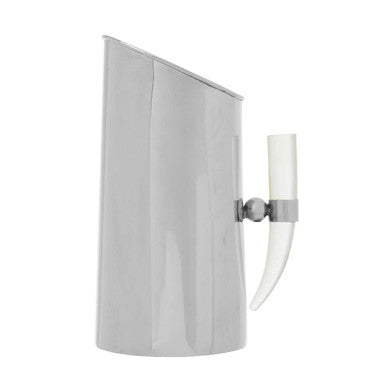 Orsina Herne Silver Steel Pitcher with Acrylic Horn Handle