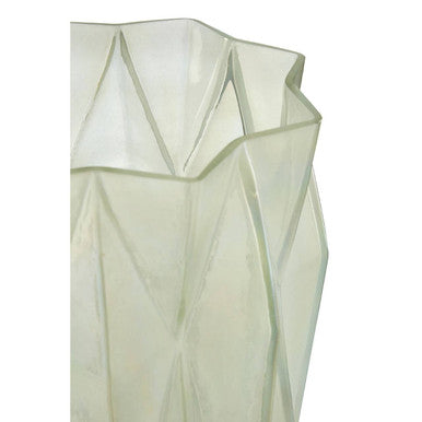 Orsina Rambia Large Iridescent Glass Candle Holder – Modern Centerpiece