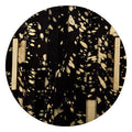 Orsina Bowerbird Cowhide Decorative Tray | Black and Gold Metal Frame