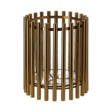Orsina Martina Small Candle Holder – Modern Metal Cage Tealight Stand