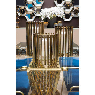 Orsina Martina Small Candle Holder – Modern Metal Cage Tealight Stand