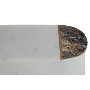 Orsina Marella Trinket Box – White Marble Jewelry & Keepsake Storage