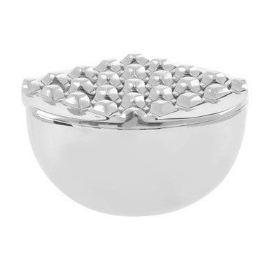 Orsina Churchill Nickel Ashtray with Removable Geometric Lid
