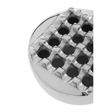 Orsina Churchill Nickel Ashtray with Removable Geometric Lid