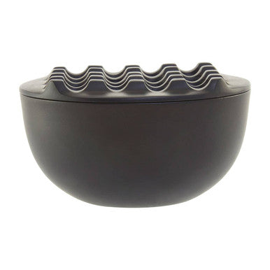 Orsina Churchill Black Nickel Ashtray – Modern Geometric Design