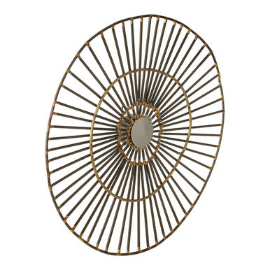Mirano Small Abstract Wall Art | Orsina Gold Metal Starburst Decor