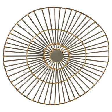 Mirano Small Abstract Wall Art | Orsina Gold Metal Starburst Decor