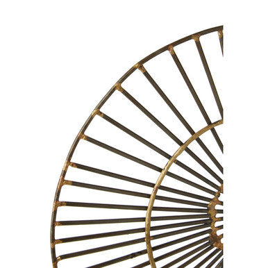 Mirano Small Abstract Wall Art | Orsina Gold Metal Starburst Decor