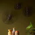 Mirano Small Abstract Wall Art | Orsina Gold Metal Starburst Decor