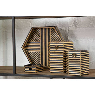 Orsina Babita Large Trinket Box – Modern Wood Jewelry & Key Storage