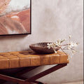 Orsina Bora Seagrass Decorative Bowl – Black and Copper Catch-All