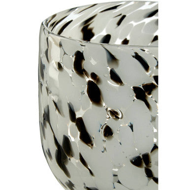 Orsina Carra Speckled Grey Glass Planter – Modern Indoor Plant Pot