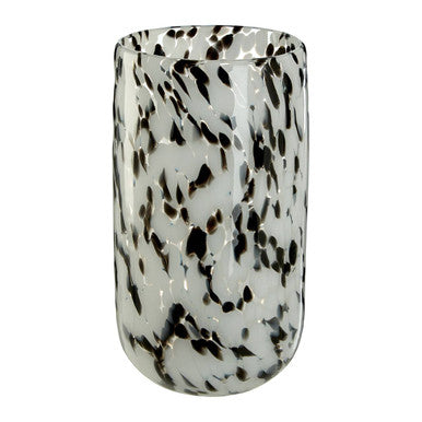 Orsina Carra Small Speckled Grey Glass Vase – Modern Tabletop Decor