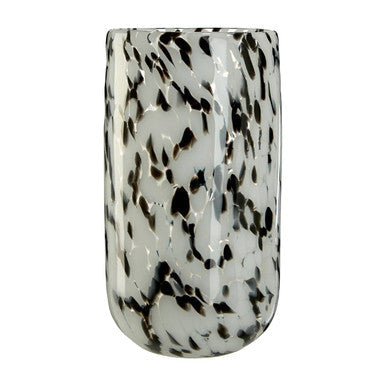 Orsina Carra Small Speckled Grey Glass Vase – Modern Tabletop Decor