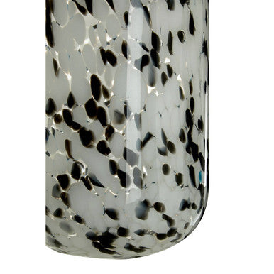 Orsina Carra Small Speckled Grey Glass Vase – Modern Tabletop Decor