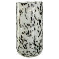 Orsina Carra Large Speckled Grey Glass Vase – Modern Centerpiece