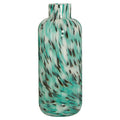 Orsina Calla Large Turquoise Speckle Glass Vase – Modern Home Decor