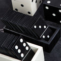 Orsina Black Resin Domino Set – Luxury Monochrome Tabletop Game