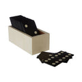 Orsina Churchill Games Black and White Resin Domino Set with Case