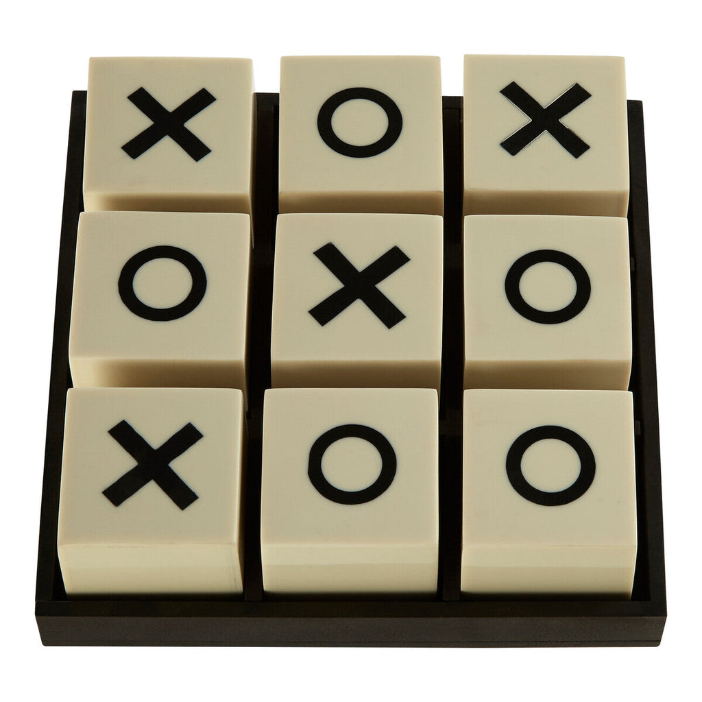 Orsina Noughts & Crosses Game – Small Resin White and Black Set