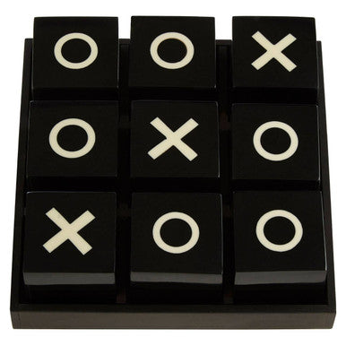 Orsina Large Noughts and Crosses Game – Modern Resin Coffee Table Decor
