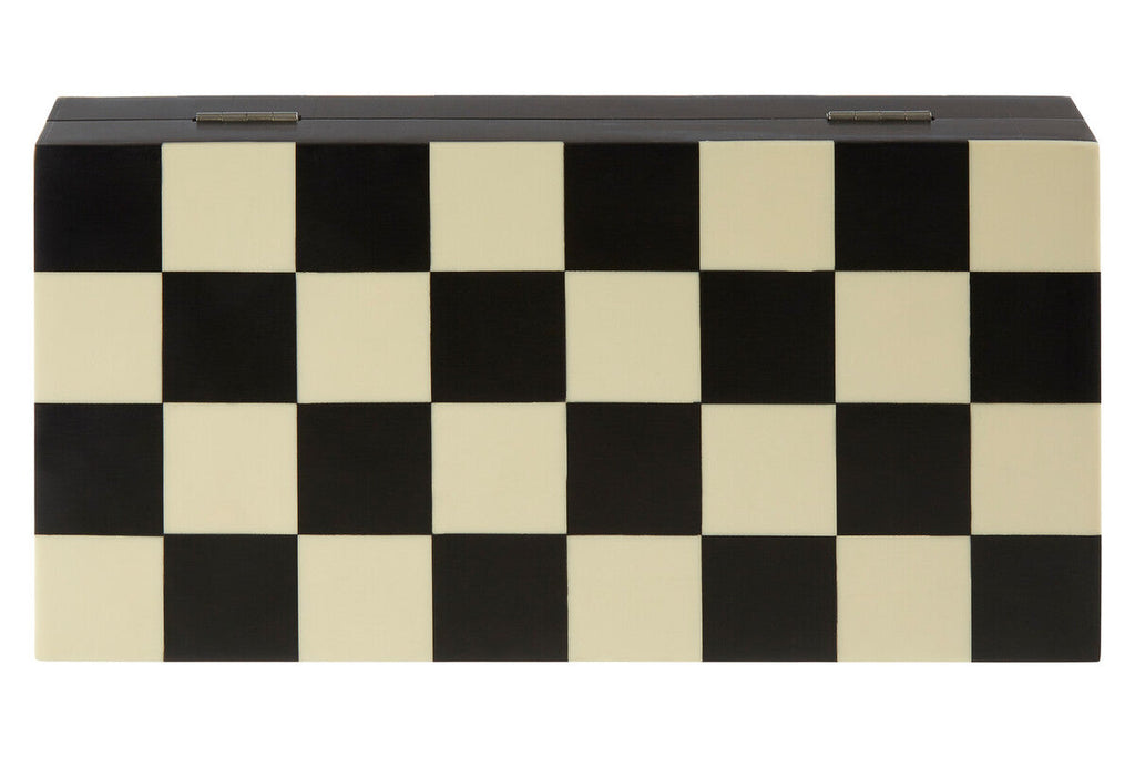 Orsina Foldable Chess Set – Black and White Resin Strategy Game