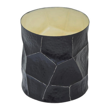 Orsina Akola Large Black and Gold Hammered Steel Trinket Box