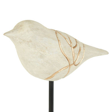 Orsina Vena Bird Sculptures – Set of 2 Mango Wood & Iron Home Decor