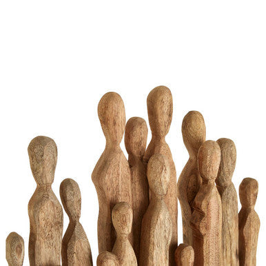 Orsina Fidra Unity Mango Wood Sculpture – Hand-Carved Family Figurine