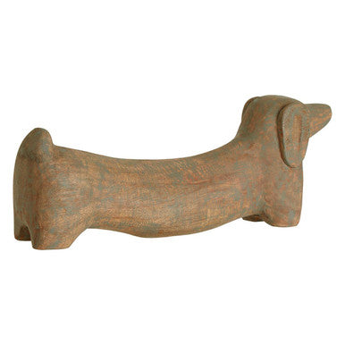 Orsina Fidra Sausage Dog Sculpture – Mango Wood Animal Figurine