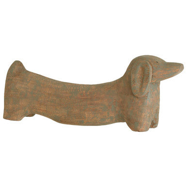 Orsina Fidra Sausage Dog Sculpture – Mango Wood Animal Figurine