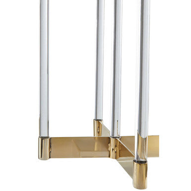 Orsina Lucita Gold Candelabra – 5-Light Stainless Steel Centerpiece