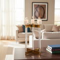 Orsina Lucita Gold Candelabra – 5-Light Stainless Steel Centerpiece