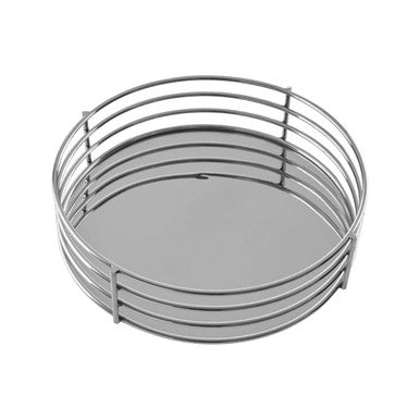 Orsina Astro Silver Round Mirrored Tray | Stainless Steel Serving Tray