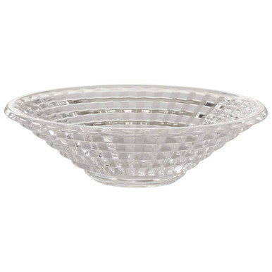 Orsina Savita Clear Ridged Glass Decorative Bowl – Vintage Style