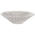 Orsina Savita Clear Ridged Glass Decorative Bowl – Vintage Style