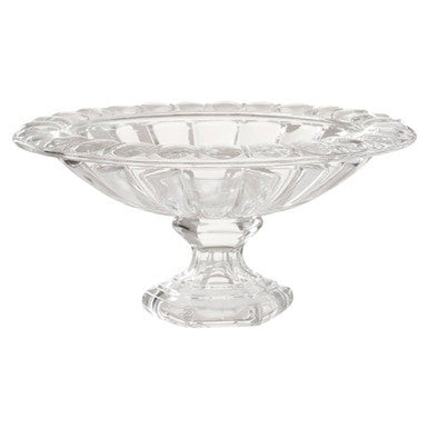 Orsina Savita Clear Glass Fruit Bowl with Wide Lip – Table Centerpiece