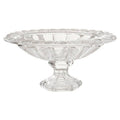 Orsina Savita Clear Glass Fruit Bowl with Wide Lip – Table Centerpiece