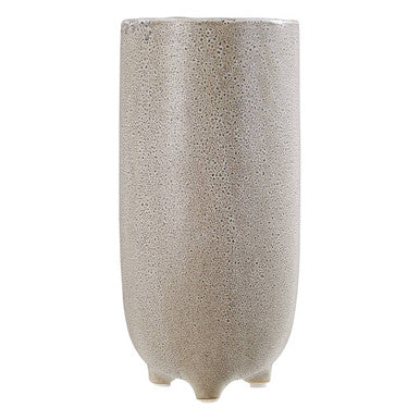 Orsina Calcita Natural Speckled Small Stoneware Vase – 4-Footed