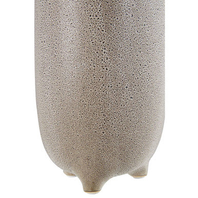Orsina Calcita Natural Speckled Small Stoneware Vase – 4-Footed