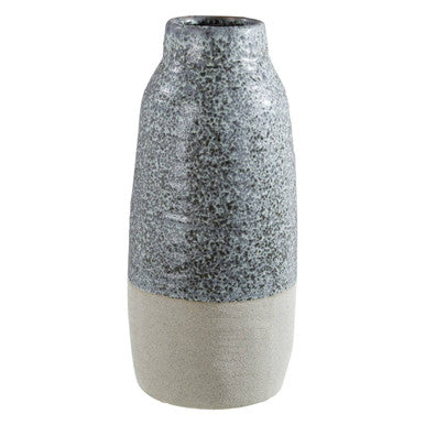 Orsina Caldera Grey Speckled Bottled Vase – Modern Ceramic Decor