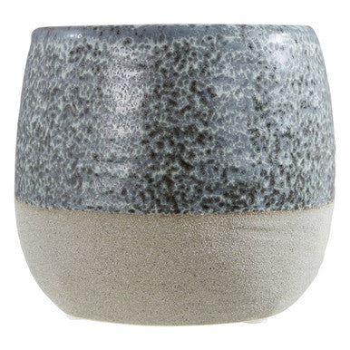 Orsina Caldera Large Speckled Stoneware Planter – Grey and Natural