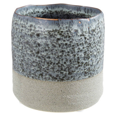 Orsina Caldera Small Grey Speckled Stoneware Planter for Succulents